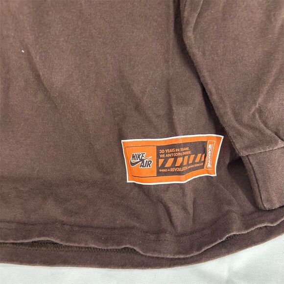 Nike Air "30 Years In The Game" Men's 2XL Brown Long Sleeve T-Shirt - Picture 5 of 9